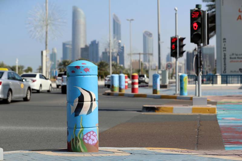 Abu Dhabi, United Arab Emirates - Reporter: N/A: Photo project. Street art and graffiti from around the UAE. Monday, January 27th, 2020. Corniche, Abu Dhabi. Chris Whiteoak / The National