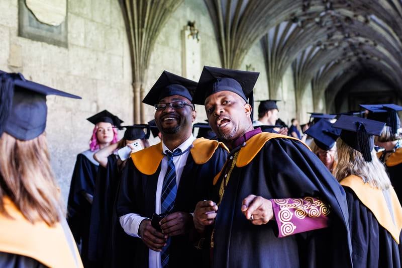 The class of 2020 and 2021 celebrate at their graduation ceremonies this month. Photo: University of Kent