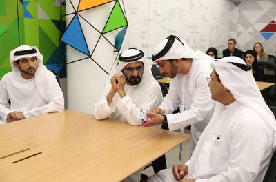 Sheikh Mohammed bin Rashid has inaugurated the Dubai Future Accelerators scheme, which aims to connect government departments with high-tech firms. Wam