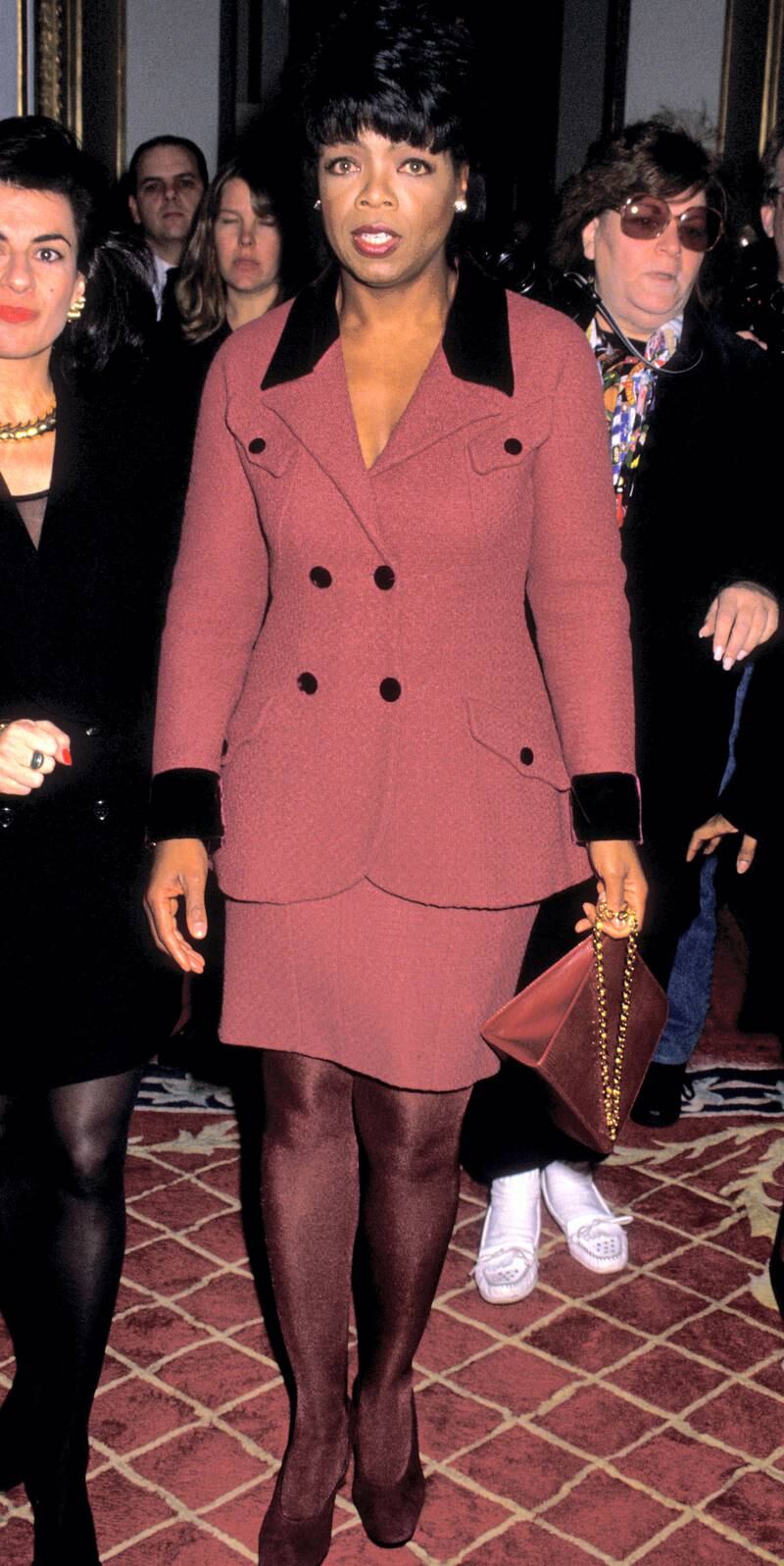 Oprah Winfrey attends "One Smart Lady" Ladies Home Journal Awards Honoring Oprah Winfrey on November 11, 1994 at the Plaza Hotel in New York City. (Photo by Ron Galella, Ltd./Ron Galella Collection via Getty Images)