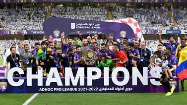 An image that illustrates this article Rebrov lauds 'mighty effort' as Al Ain celebrate title