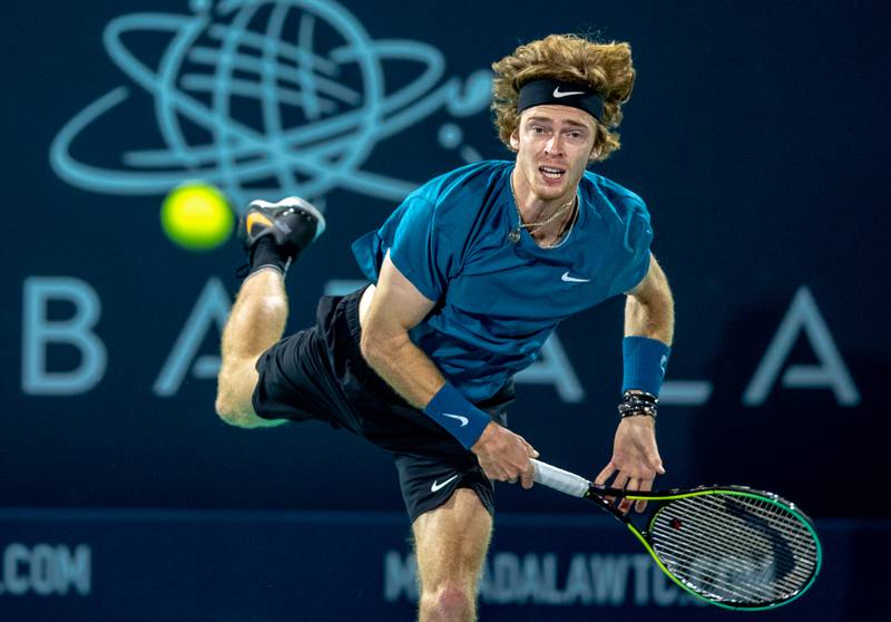 Andrey Rublev defeated Andy Murray in straight sets.