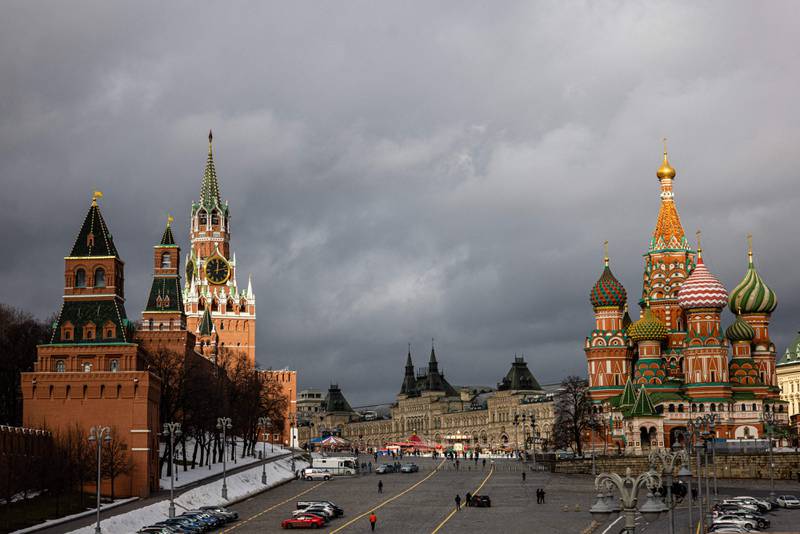 A general view of the Kremlin, Red Square and St. Basil's Cathedral in central Moscow. AFP