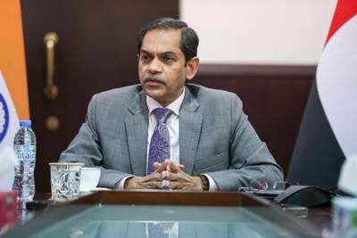 Sunjay Sudhir, ambassador of India to the UAE. Photo: Khushnum Bhandari / The National