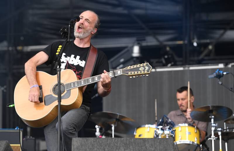 Travis frontman  Fran Healy will sing many of the Scottish band's hits when they return to Dubai. Getty Images