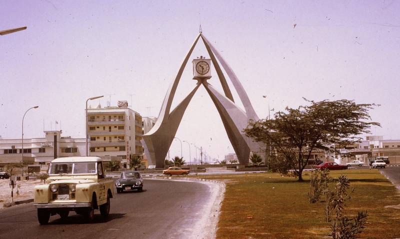 Deira Clock Tower in den frühen 1970er Jahren.  Foto: Peter Alvis