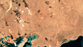 A line in the sand: new satellite images show rise of Saudi Arabia's Neom