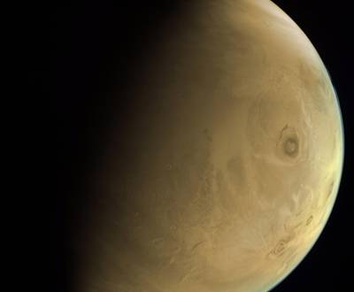 The UAE's Hope probe captured a high-resolution photo of Mars.
