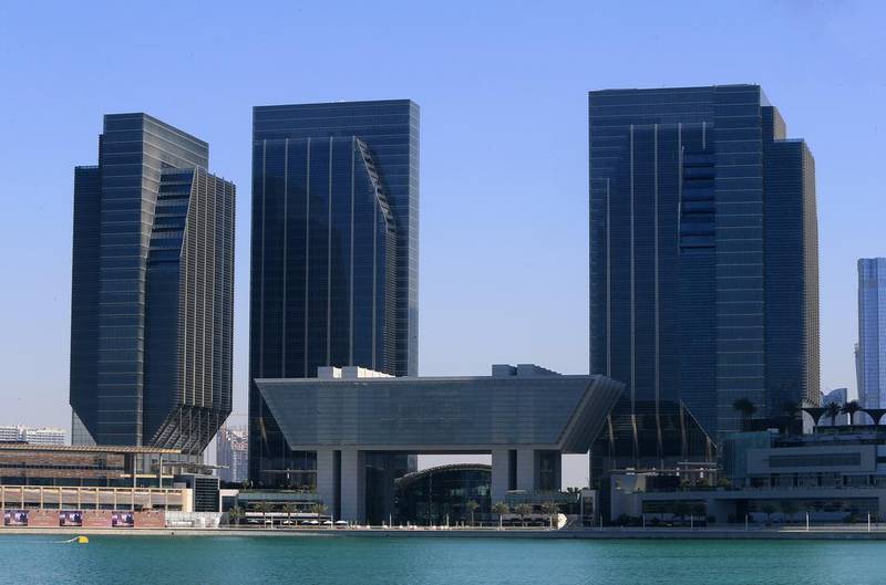 Abu Dhabi Global Market Square includes the capital’s new financial free zone. Ravindranath K / The National 