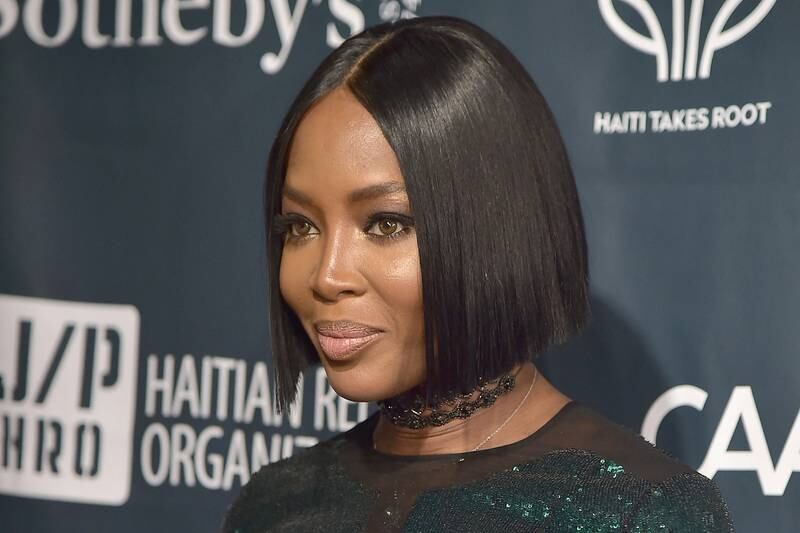 Known for changing her hairstyle often, supermodel Naomi Campbell returns to the sleek bob time and time again. AFP