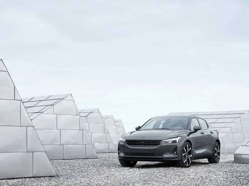 The Polestar 2, as it was first unveiled in 2019.