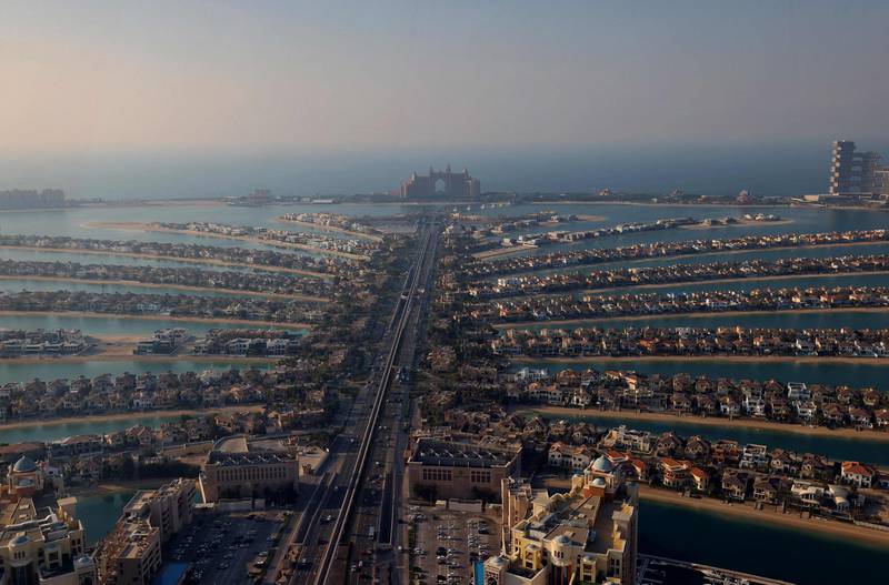 The Palm Jumeirah in Dubai. AFP