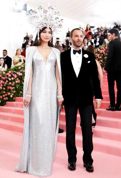 Gemma Chan in Tom Ford at the 2019 Met Gala. EPA