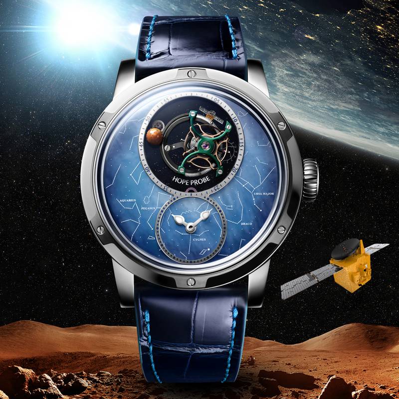 Swiss company Louis Moinet launches unique watch inspired by UAE's Hope  Probe