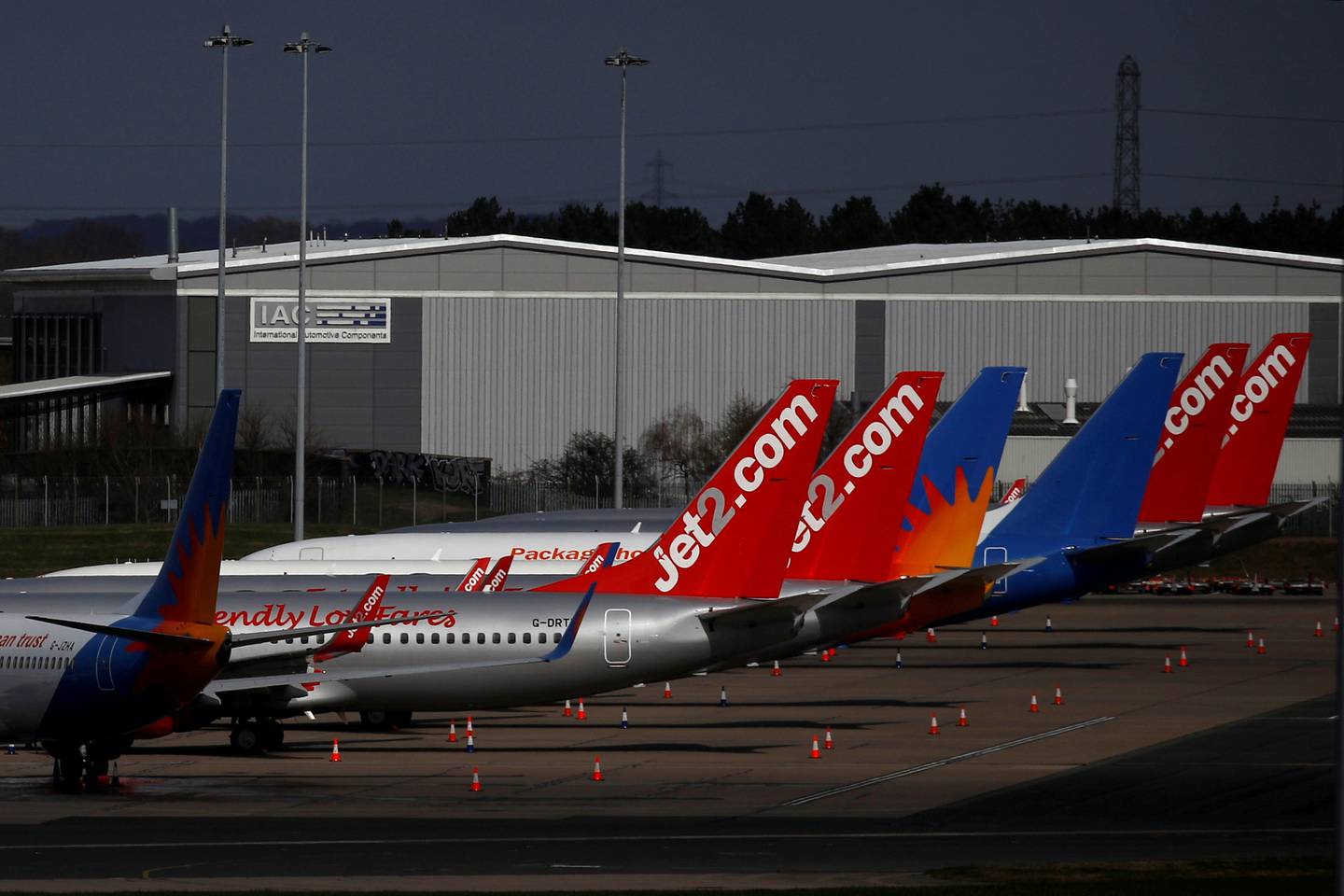 Jet2 planes parked at Birmingham airport. Reuters 