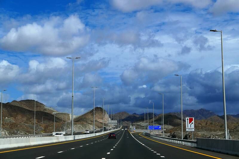 Cloudy weather in the Northern Emirates. Low-pressure weather systems have rolled across the UAE, bringing clouds, showers and strong winds. All photos: Pawan Singh / The National