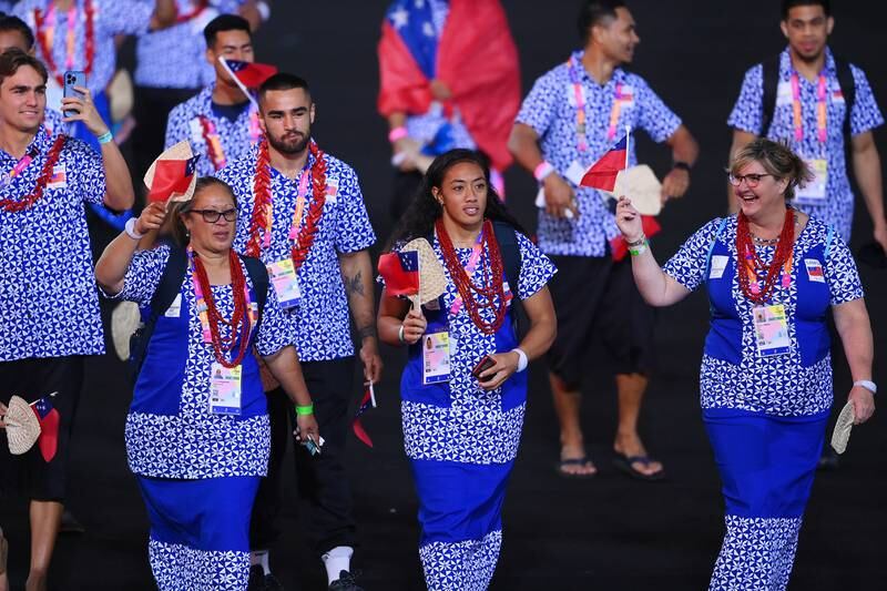 Team Samoa. Getty Images