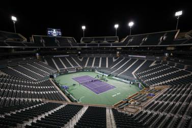 Centre court at the Indian Wells Tennis Garden where the best players in the world usually play during the BNP Paribas Open. This year's event was cancelled on the eve of the tournament due to fears over safety related to the coronavirus outbreak. AFP