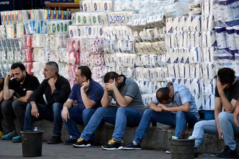 Supporters of Hezbollah mourn as they listen to the story of Imam Hussein during Ashura Day procession in southern Beirut, Lebanon, on August 9. EPA