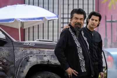 George Lopez as Uncle Rudy and Xolo Mariduena as Jamie Reyes