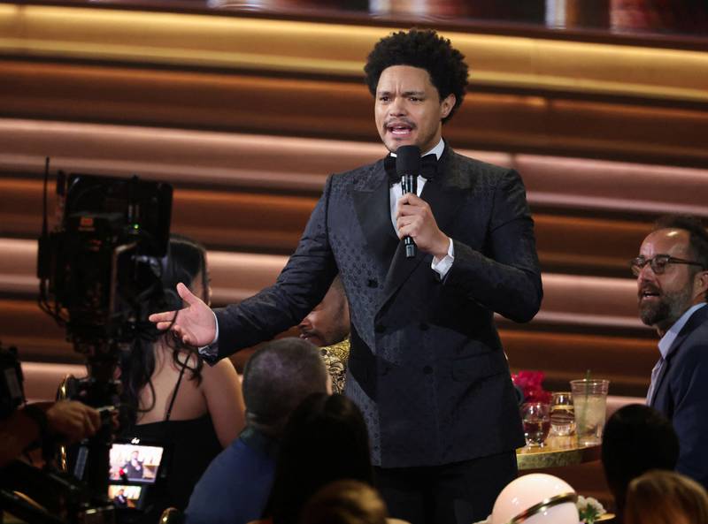 Noah hosts the 64th Annual Grammy Awards at MGM Grand Garden Arena in Las Vegas, Nevada, US on April 3, 2022. Reuters