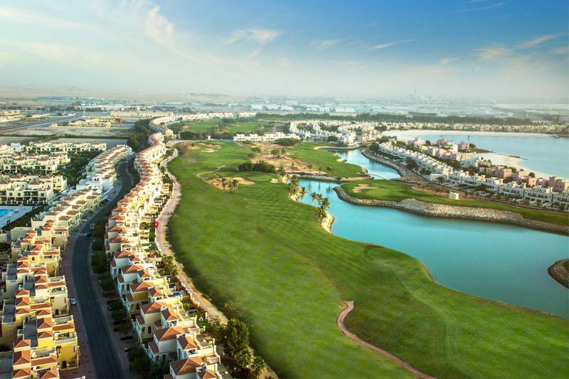 Al Hamra Village features an 18-hole championship golf course, a marina and yacht club, clubhouse, the Al Hamra Mall and luxury hotels. Photo: Courtesy Al Hamra