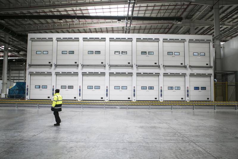 Inside the perishable cargo facility. Reem Mohammed / The National