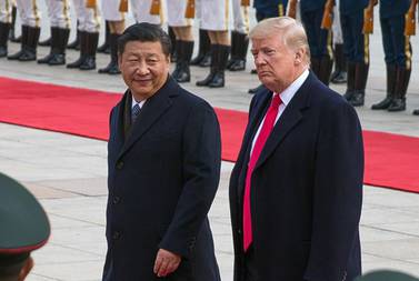 US President Donald Trump and Chinese President Xi Jinping. Both seem optimistic the trade war can be resolved. EPA