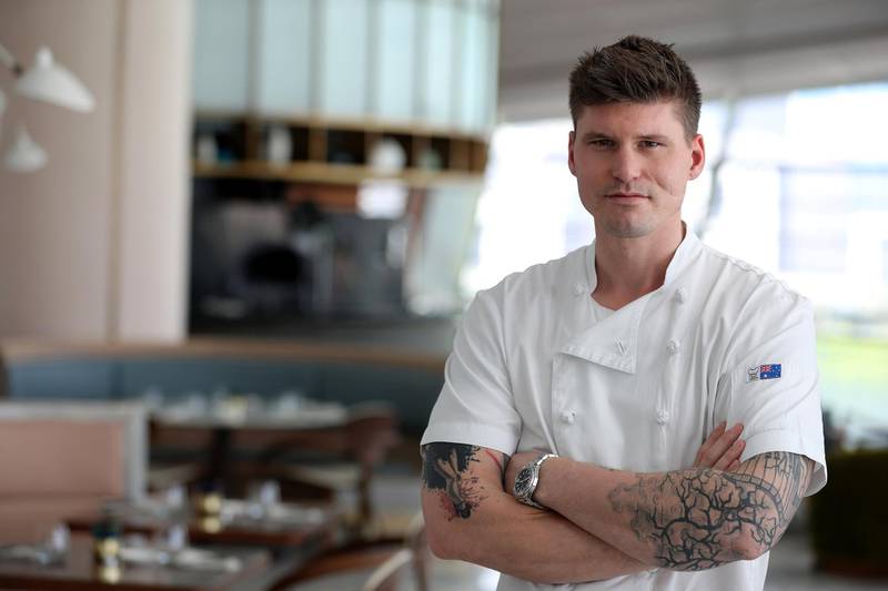 Dubai, United Arab Emirates - May 13, 2019: Iftar Signature Dish. Head Chef Brian Voelzing from The Loft at Dubai Opera. Monday the 13th of May 2019. Downtown, Dubai. Chris Whiteoak / The National
