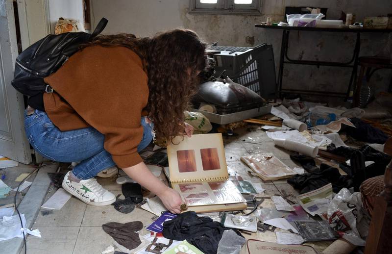 Jana Mezher often discovers treasures such as old photograph albums but cannot take anything away. Courtesy India Stoughton