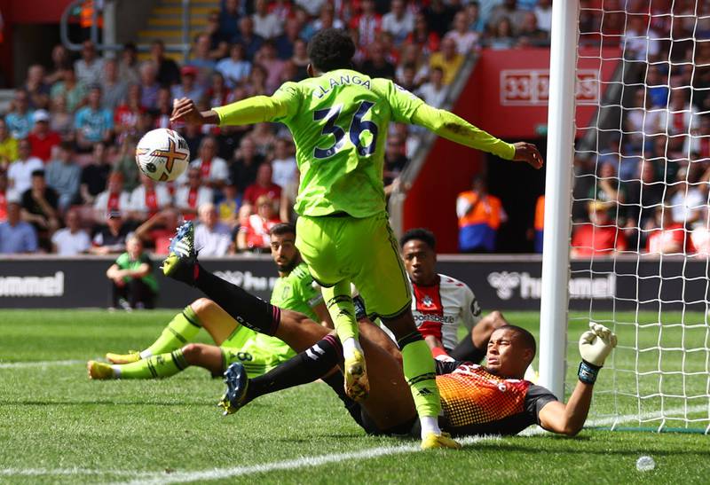 SOUTHAMPTON RATINGS: Gavin Bazunu – 6. Continues to find his feet. Fine save to deny Elanga and spark a remarkable goalmouth scramble. Had no chance at all with Fernandes’s winner early in the second period.  Reuters