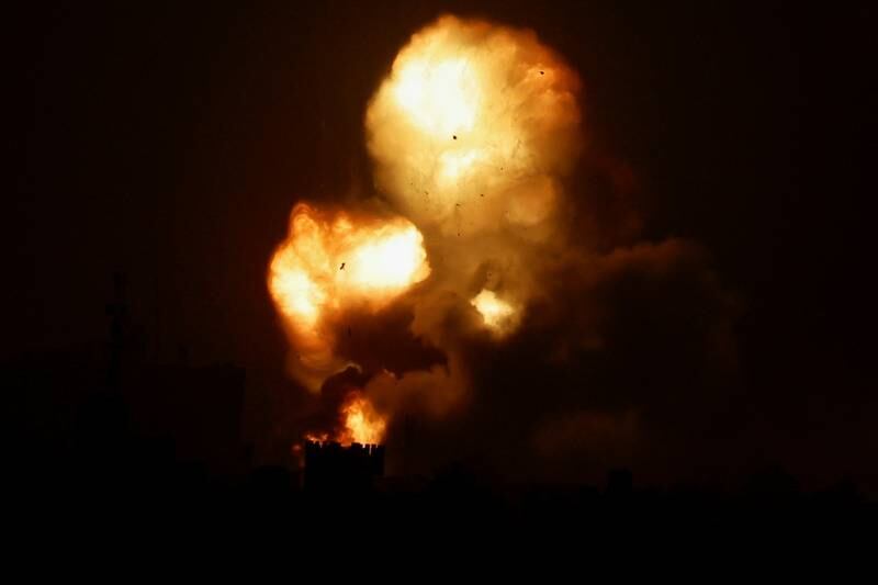 Israel carries out air strikes in Gaza hours after rocket fired from enclave, reports say