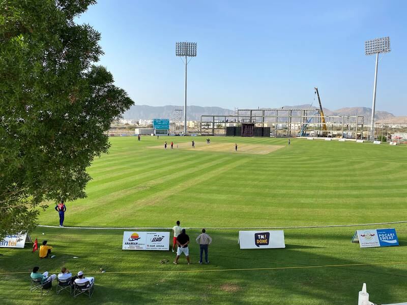 The Oman Cricket Academy ground hopes to raise its capacity to 4000 for the T20 World Cup. Paul Radley / The National