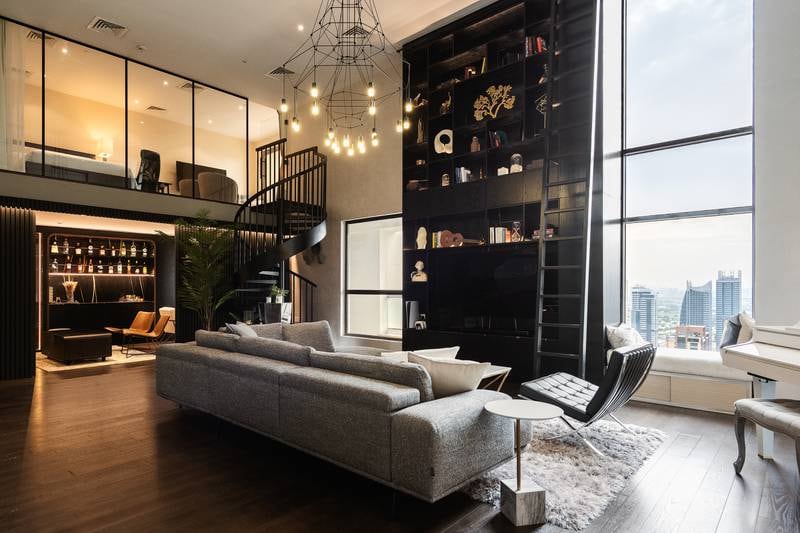 This New York City-style loft apartment in JBR, Dubai has been renovated to a high standard throughout. All photos: Luxhabitat Sotheby's International Realty