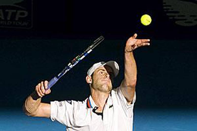 Roddick serves seven aces to Stepanek in the final.