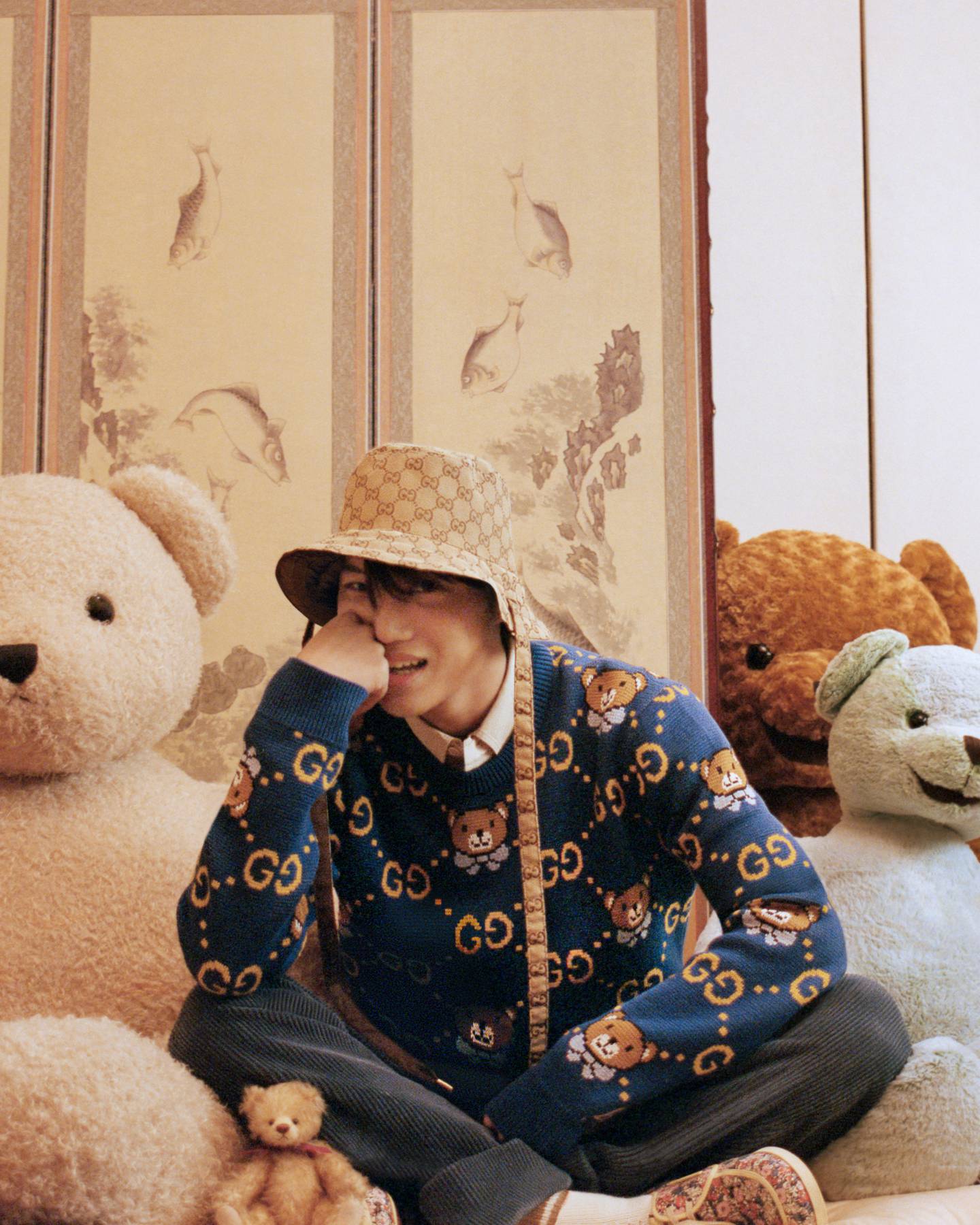 The sold-out Gucci x Kai teddy bear collection . Photo: Gucci
