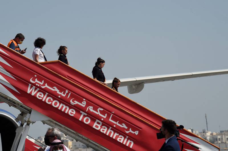 Passengers will still be required to test for Covid-19 on arrival in Bahrain. AFP