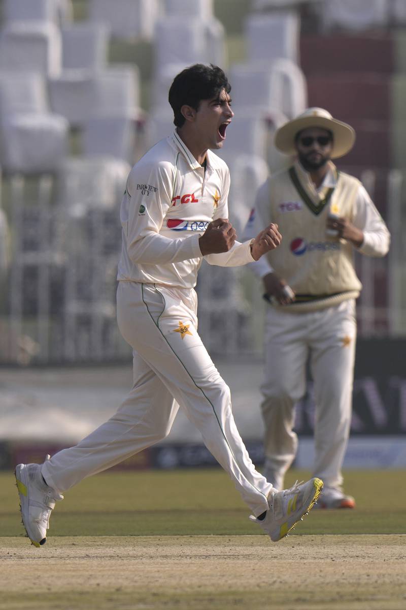 Naseem Shah - 7. Must have known he was in for a tough time as soon as he bowled the first over of the game and it went flying all around Rawalpindi. And at the end of it, he was the last man out. AP 