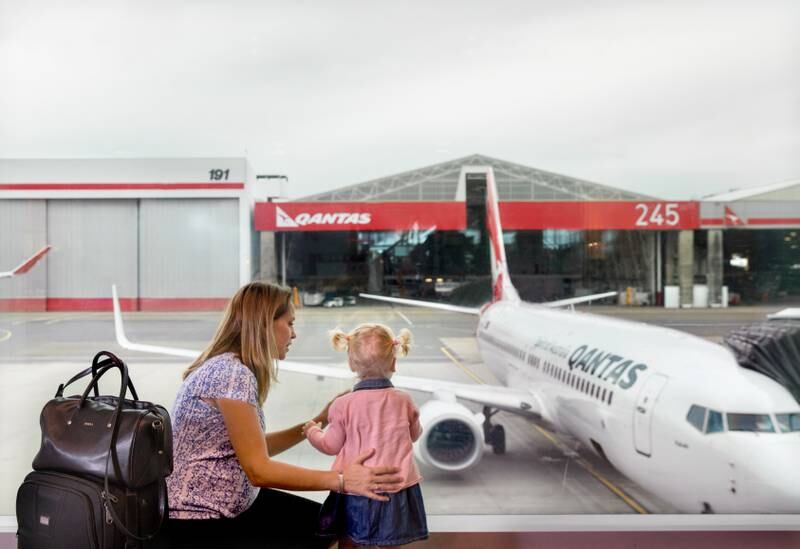 Qantas caters for children on flights, but less so for infants. Photo: Qantas