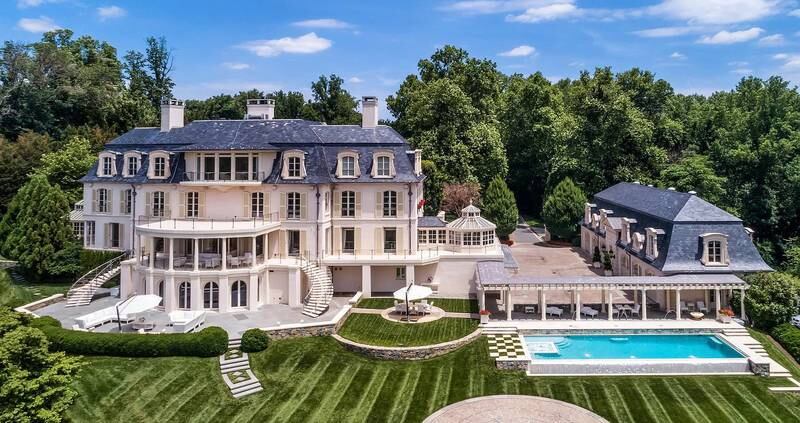 The French-style chateaux has five bedrooms