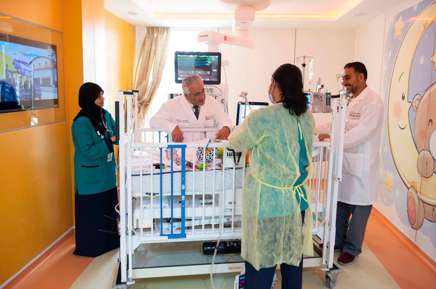 Medical staff at Tawam Hospital in Al Ain are continuing to provide sterling support for Leen Farghali. Courtesy Tawam Hospital