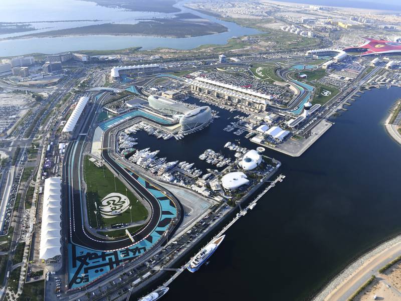 Yas Marina Circuit will play host to tens of thousands of Grand Prix fans at the 2022 Formula 1 event. Photo: Mark Sutton
