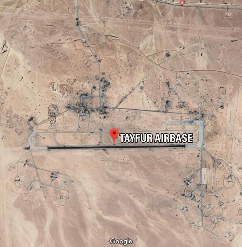 Tayfur Airbase in Syria. Courtesy Google
