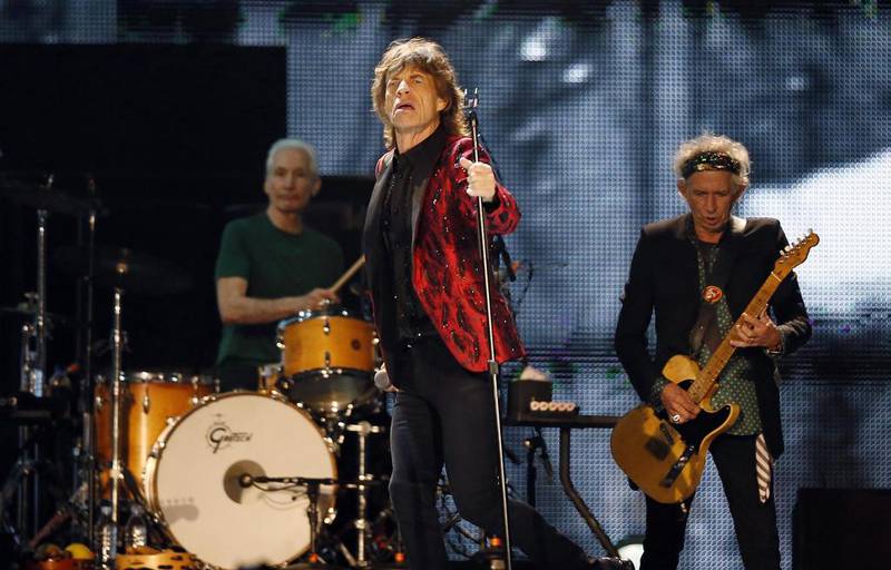 Mick Jagger changed outfits a number of times during the concert. Reuters