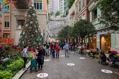 The Wanchai district of Hong Kong, December, 12. Bloomberg