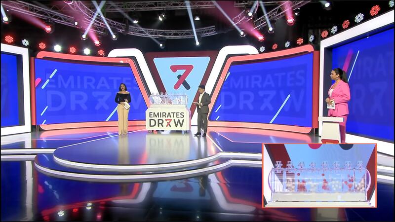 The Emirates Draw is live streamed. Photo: Emirates Draw