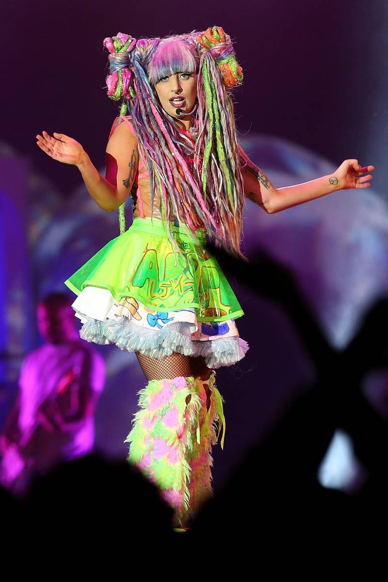 PERTH, AUSTRALIA - AUGUST 20:  Lady Gaga performs on stage during the  "artRave: The Artpop Ball" Tour at Perth Arena on August 20, 2014 in Perth, Australia.  (Photo by Paul Kane/WireImage/Getty Images)