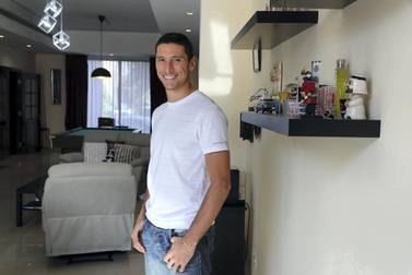 Sebastian Tagliabue at his home in Abu Dhabi. Chris Whiteoak / The National