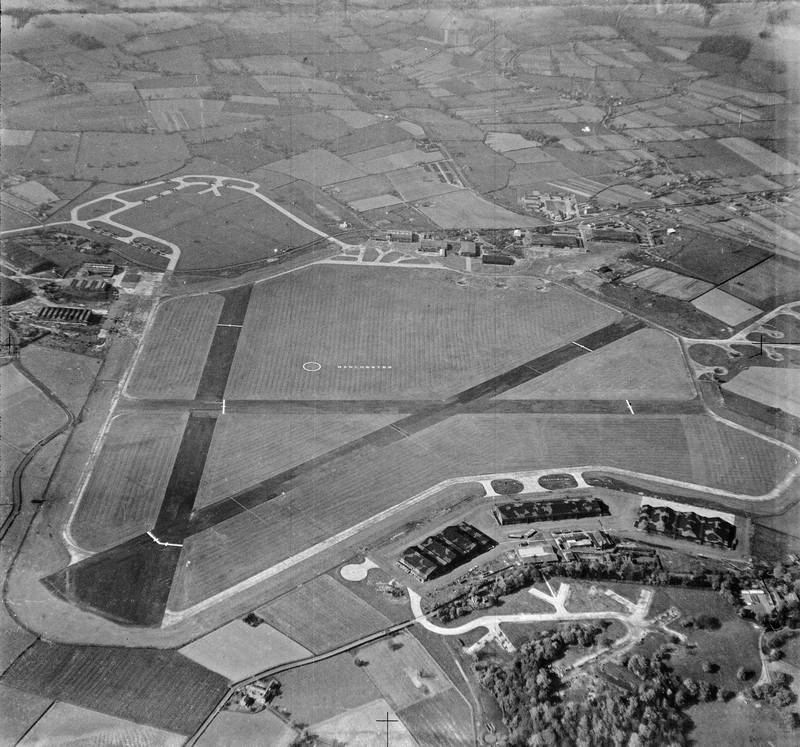 Manchester Ringway in 1946. Now called Manchester Airport, it was built in the 1930s and used for active service during the Second World War