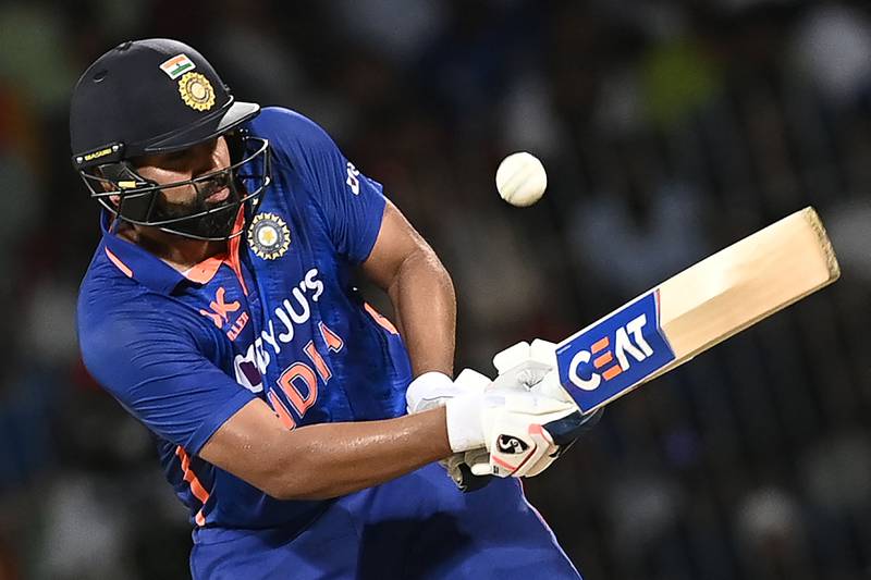 India captain Rohit Sharma hit 30 runs off 17 balls. AFP
